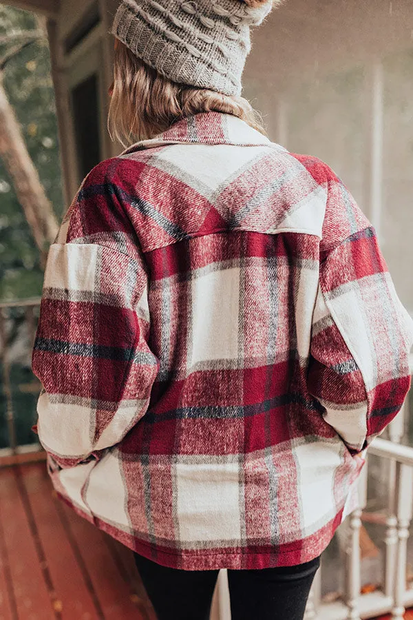 Redwoods Adventure Plaid Jacket In Wine