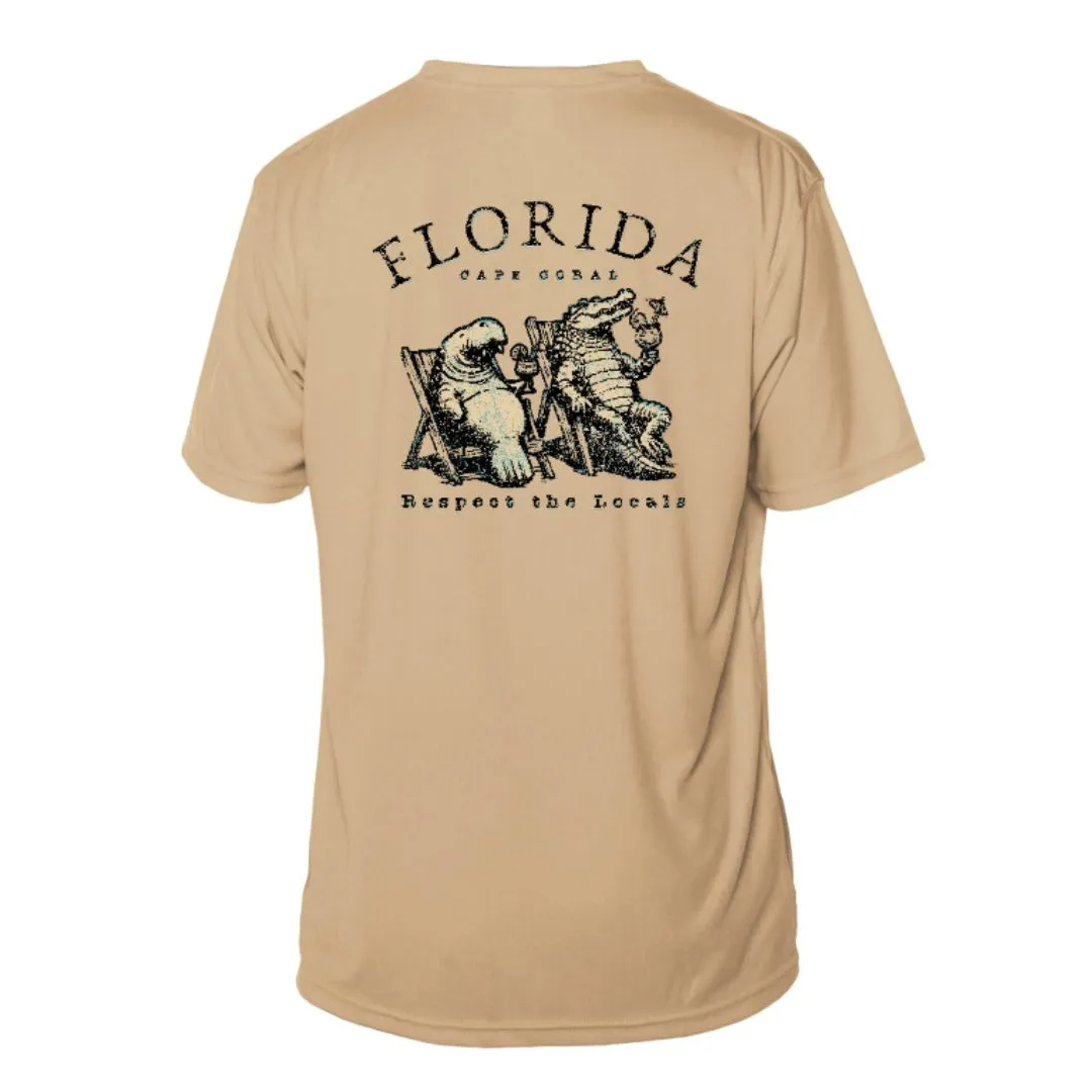 Respect the Locals Manatee & Alligator Sun Shirt - UPF50 T-Shirt