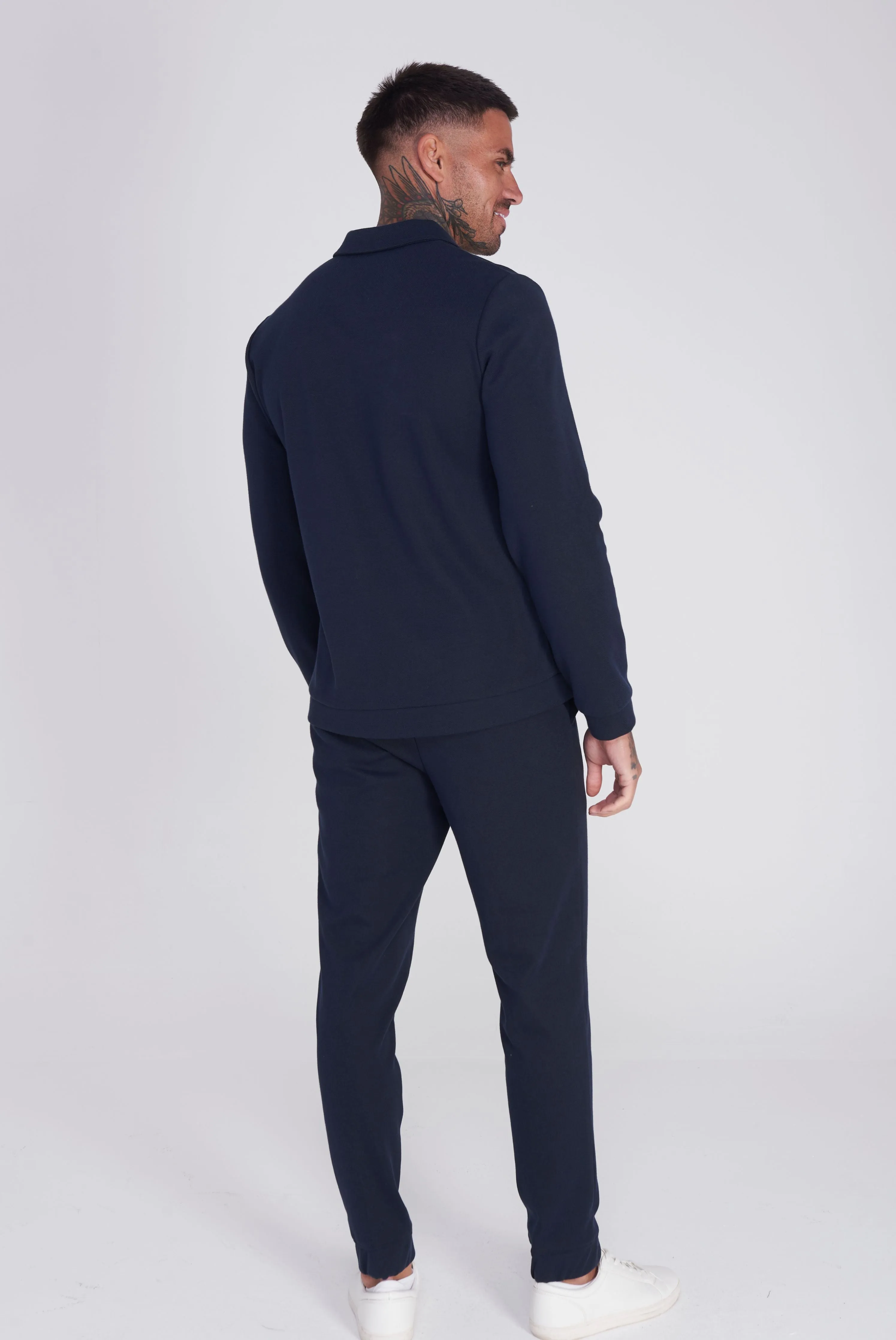 Rimini Cotton Trouser in Navy