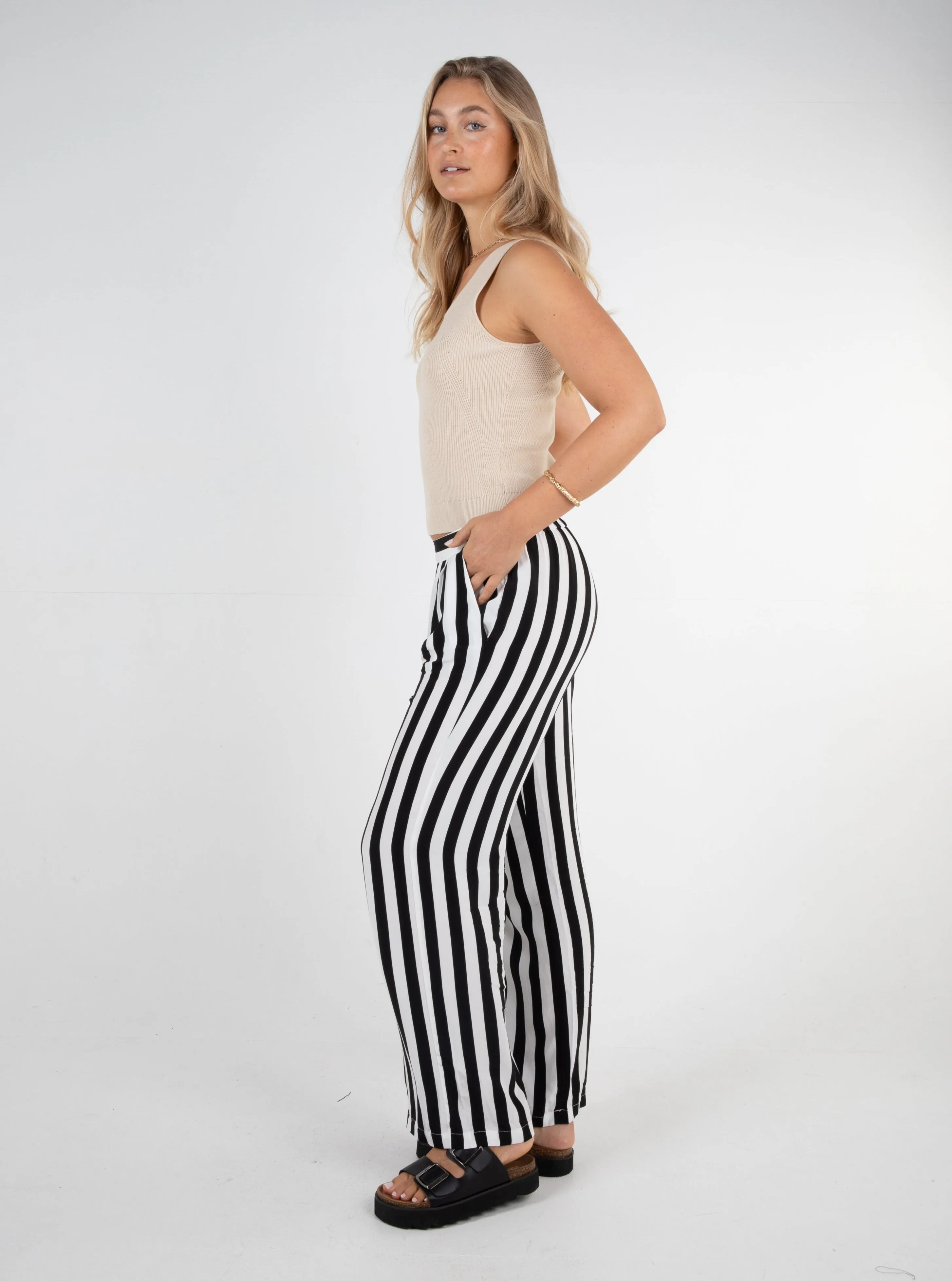 ROMY STRIPE PANT - STRIPE