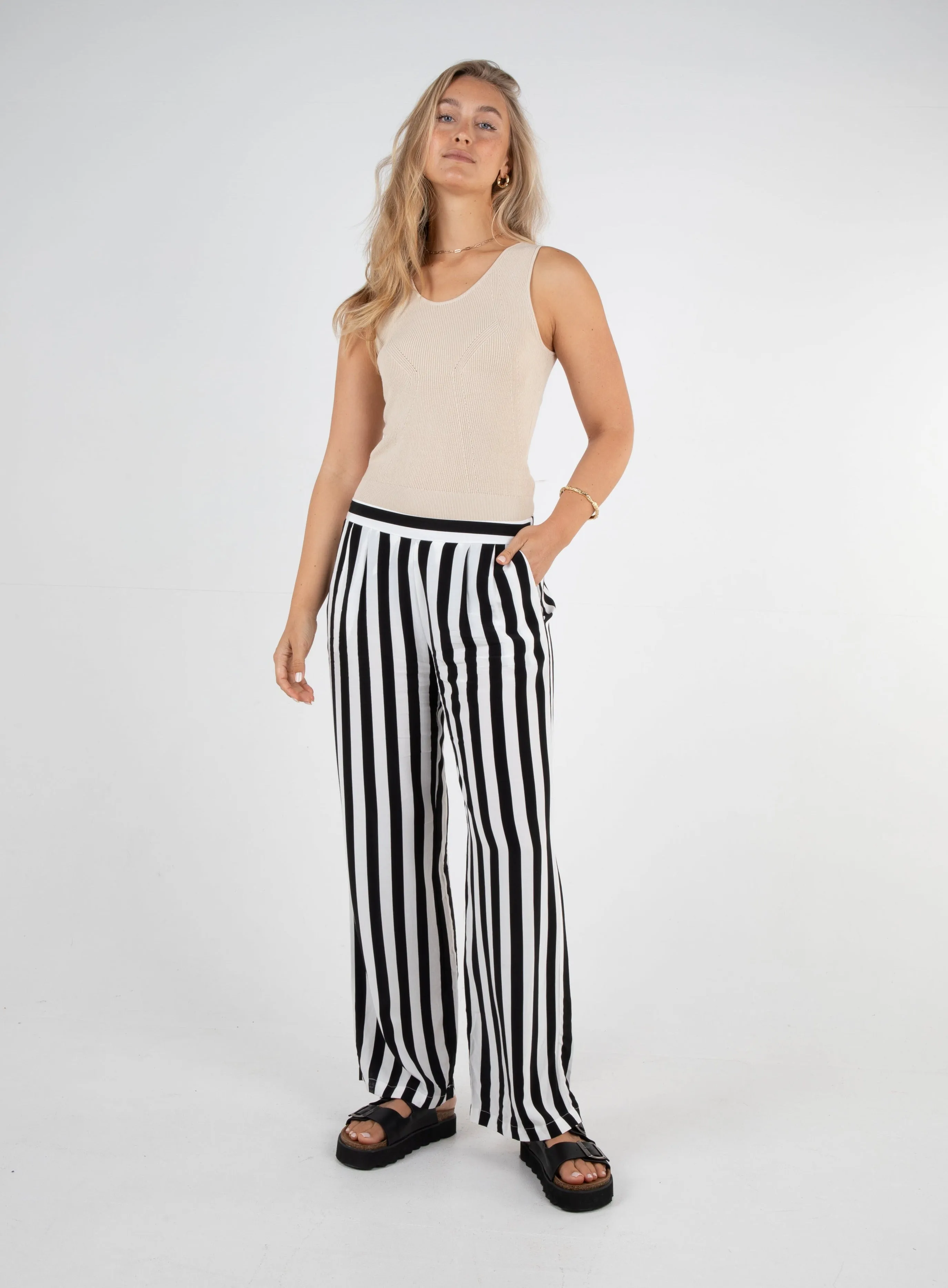 ROMY STRIPE PANT - STRIPE