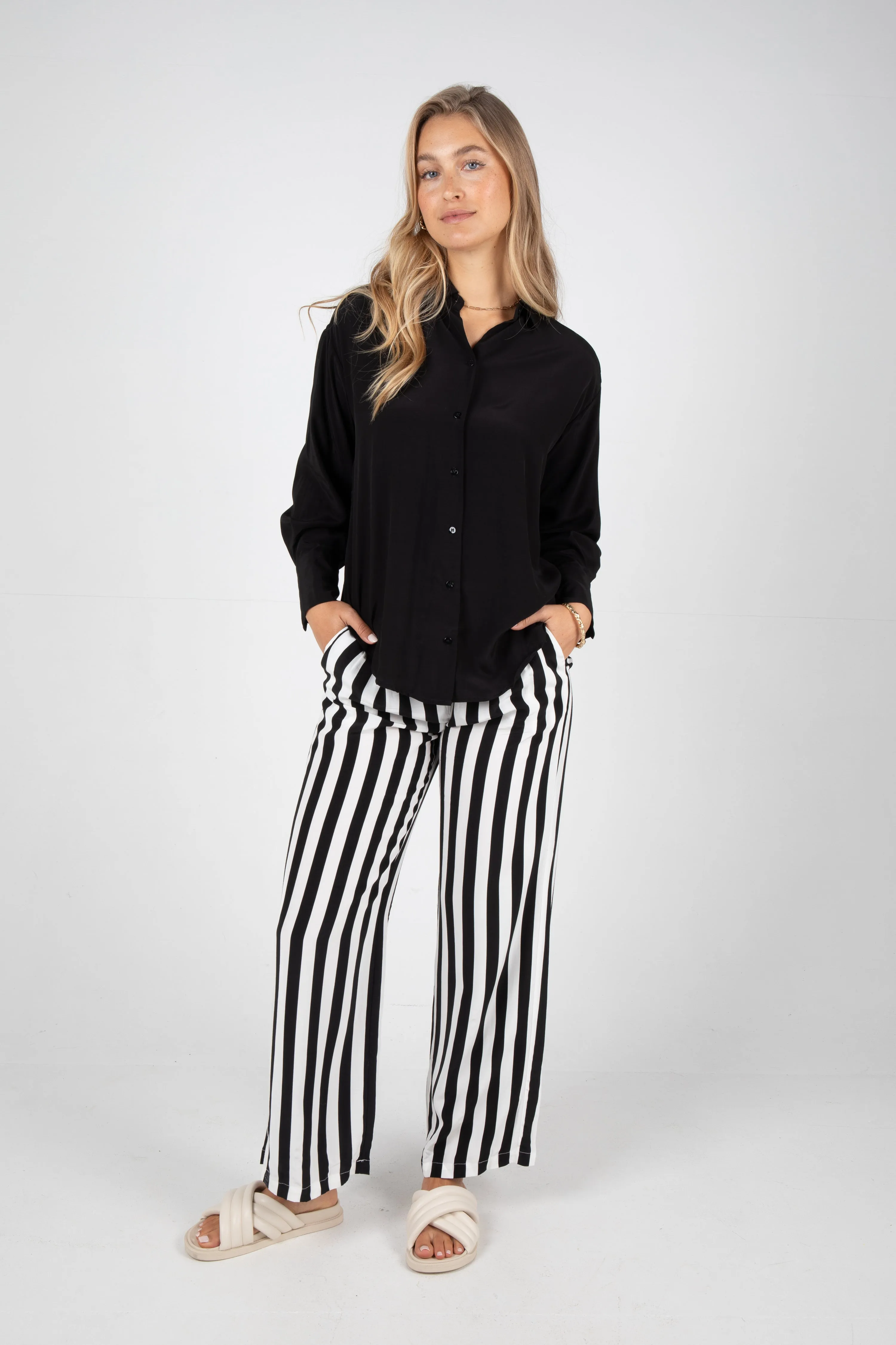 ROMY STRIPE PANT - STRIPE