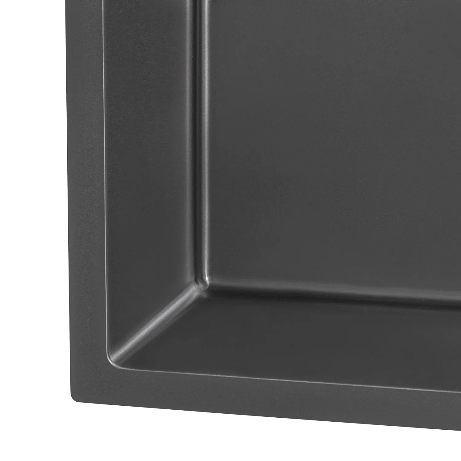 Ruvati 33-inch Gunmetal Black Stainless Steel 60/40 Double Bowl Apron-Front Farmhouse Kitchen Sink – RVH9742BL