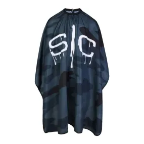 S|C Black Camo Barber and Stylist Cape