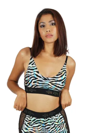 Scoop Neck Bralette - Galactic Jungle