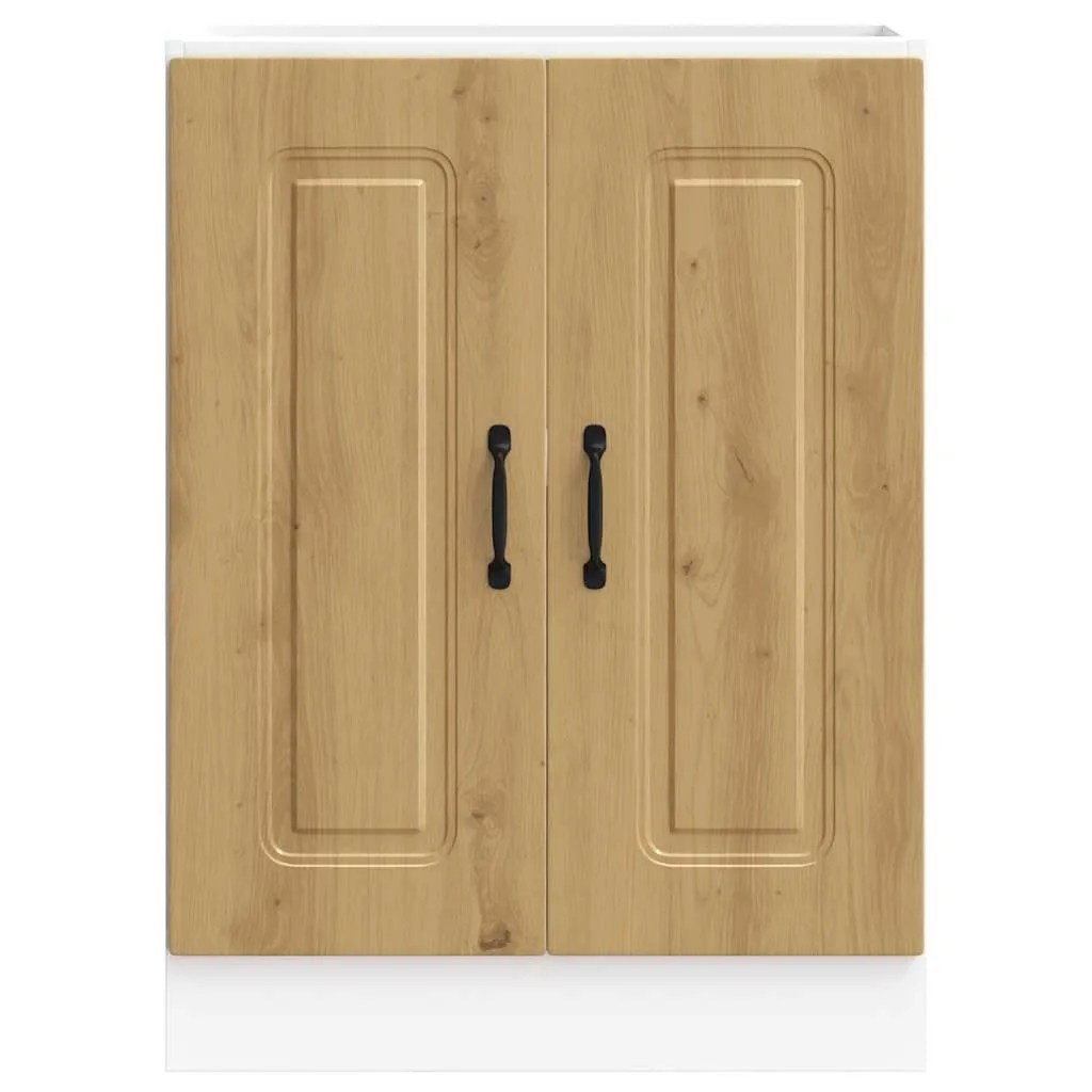 Sink Base Cabinet Kalmar Artisan Oak 60x46x81.5 cm Engineered Wood