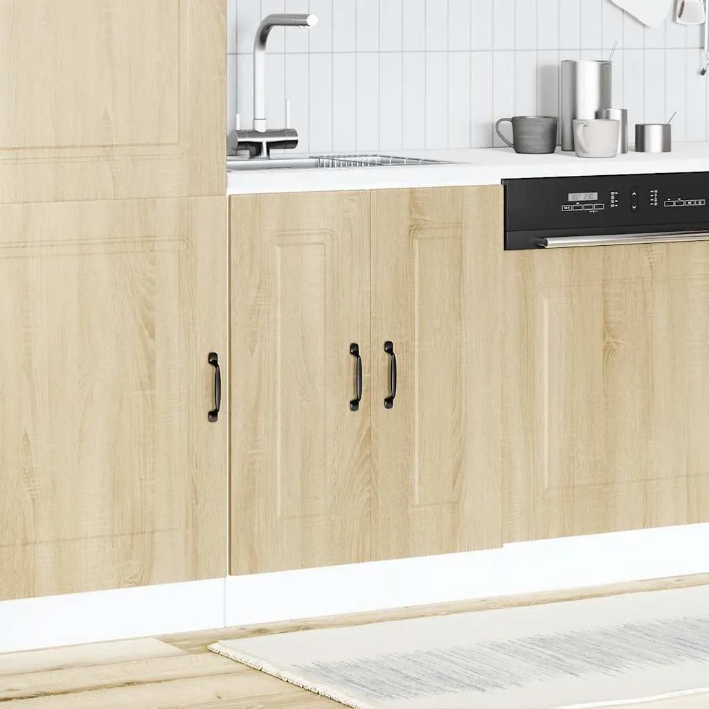 Sink Base Cabinet Kalmar Sonoma Oak 60x46x81.5 cm Engineered Wood