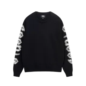 SLEEVE LOGO SWEATER / STUSSY / BLACK