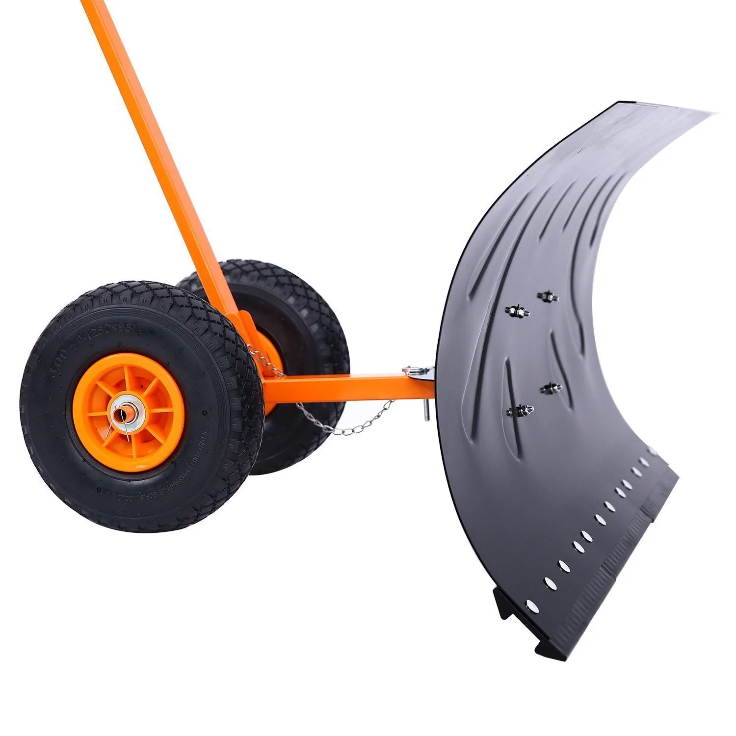 Snow Shovel, Ohuhu Adjustable Wheeled Snow Pusher, Heavy Duty Rolling Snow Plow Shovels, Efficient Snow Plow Snow Removal Tool&#x3010;UPGRADED VERSION&#x3011;