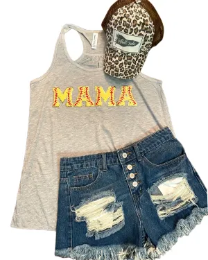 Softball Chenille Patch Mama Tank