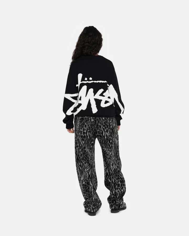 STOCK SWEATER / STUSSY/ BLACK