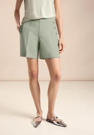 Street One Bermuda shorts with gold button detail 377724