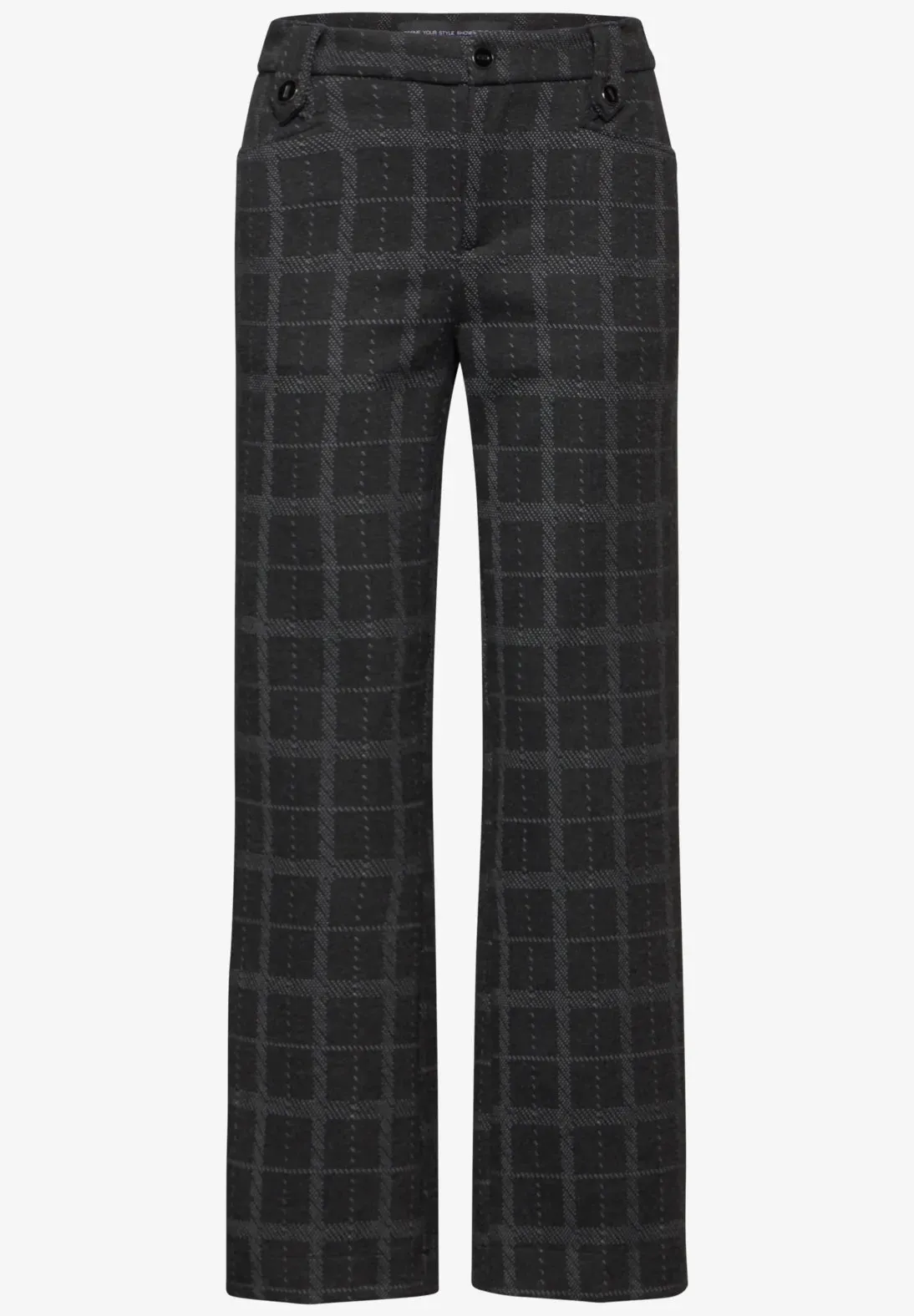 Street One High waist check trousers 30" leg 378388