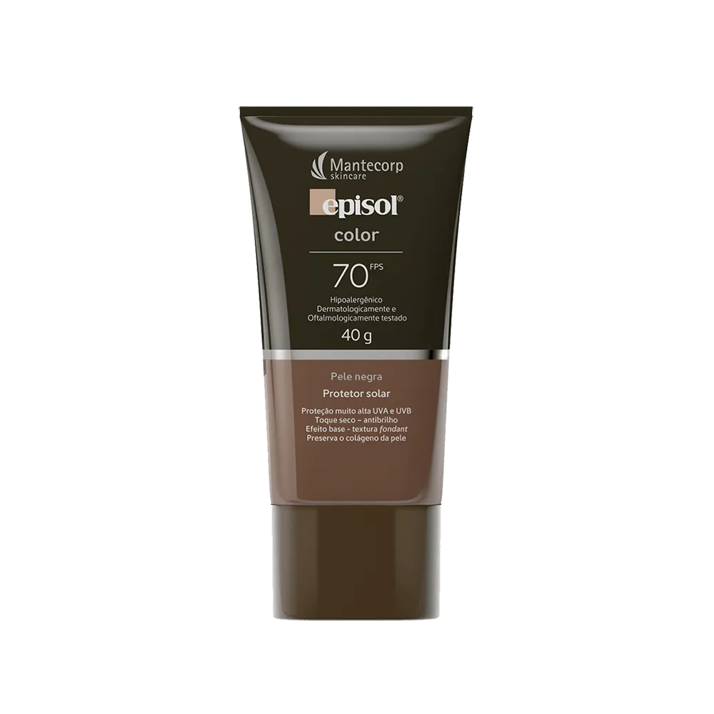 Sunscreen Facial Episol Color Black LC FPS70 40g - Mantecorp