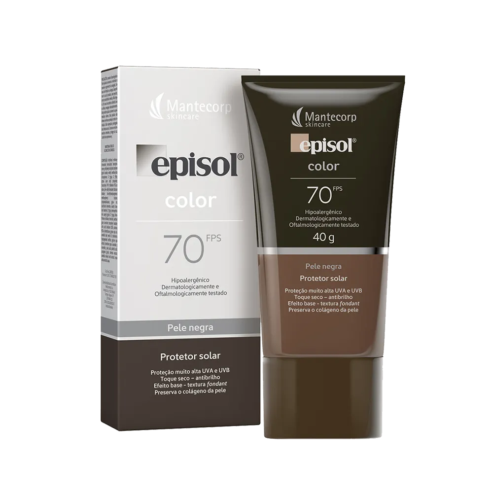 Sunscreen Facial Episol Color Black LC FPS70 40g - Mantecorp