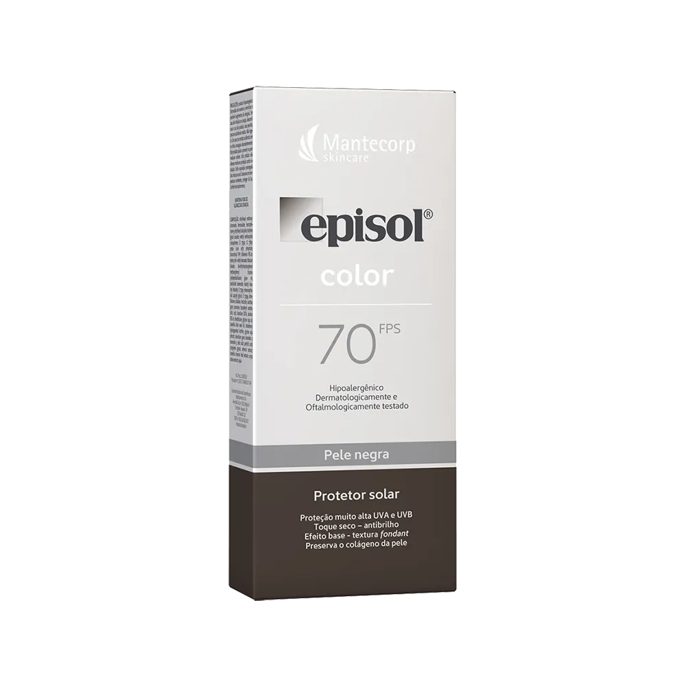 Sunscreen Facial Episol Color Black LC FPS70 40g - Mantecorp