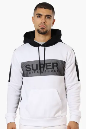 Super Triple Goose Mesh Insert Hoodie - Cream