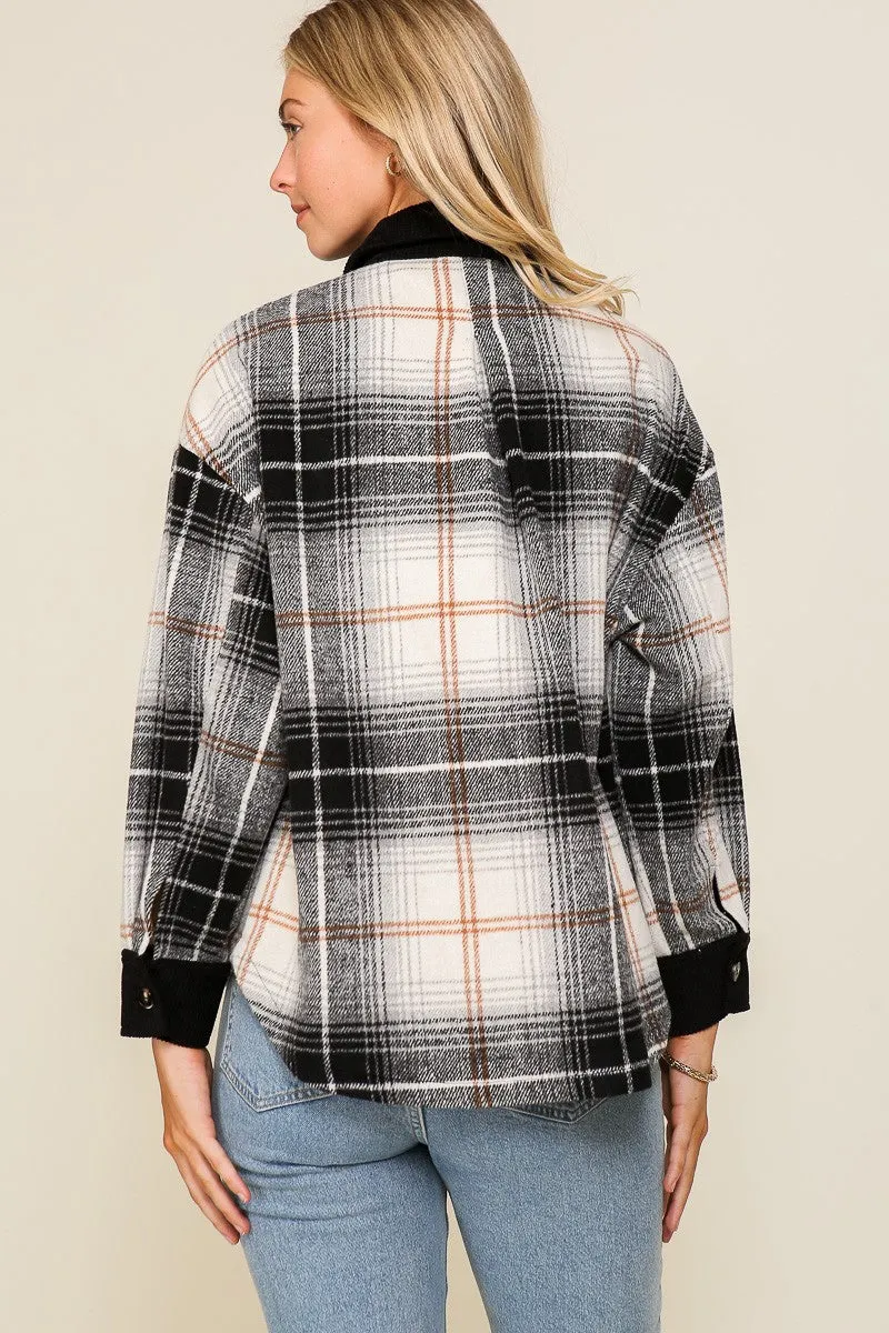 Take Me to Fall Plaid Shacket - Final Sale