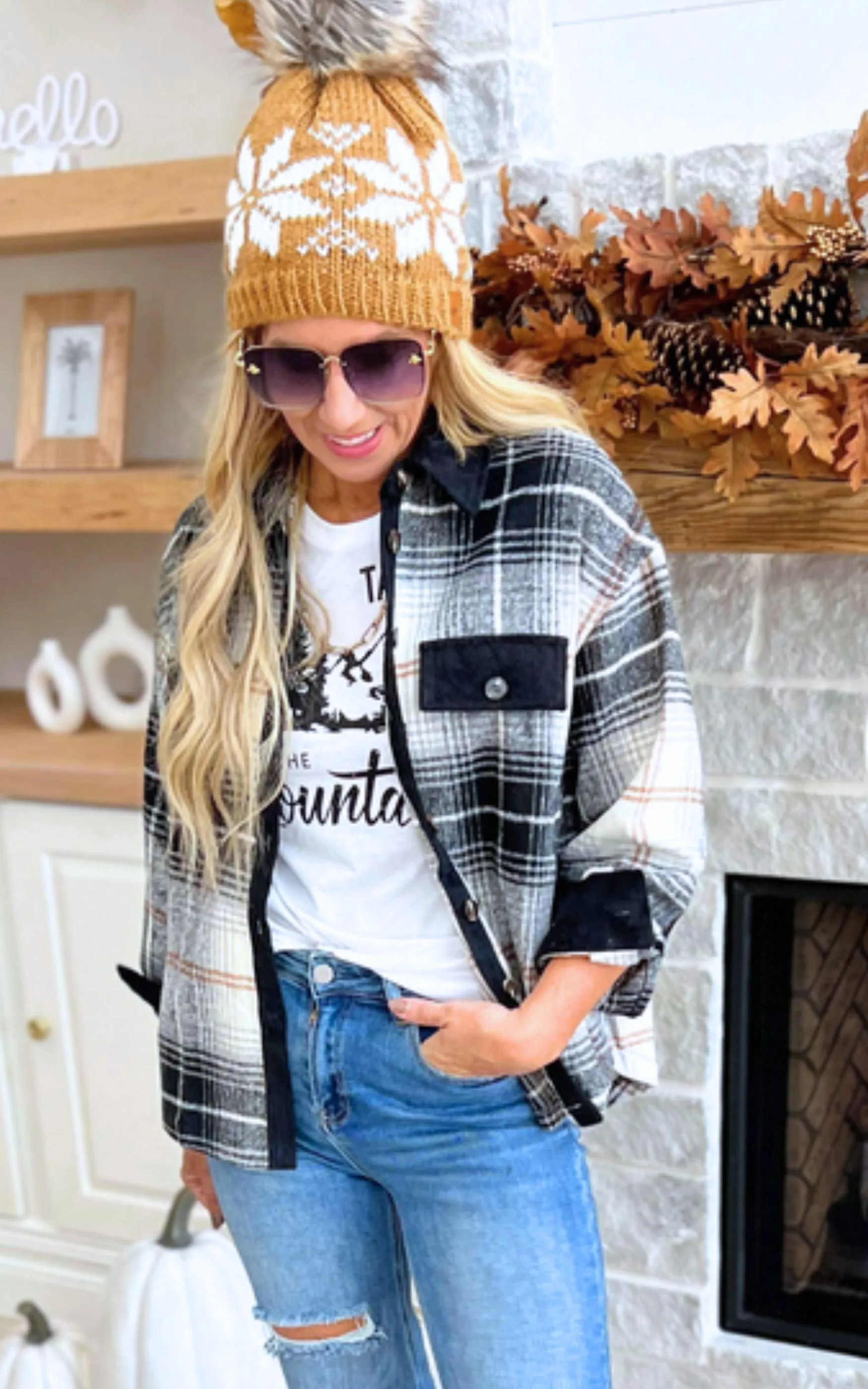 Take Me to Fall Plaid Shacket - Final Sale