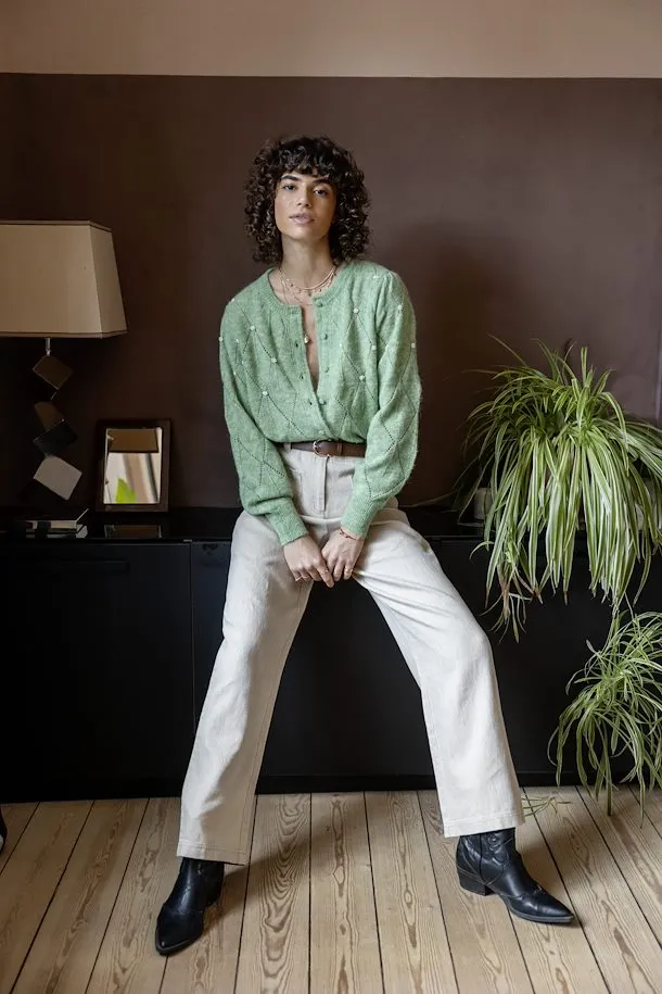 The Kunis Linen Pant - Sand Melange