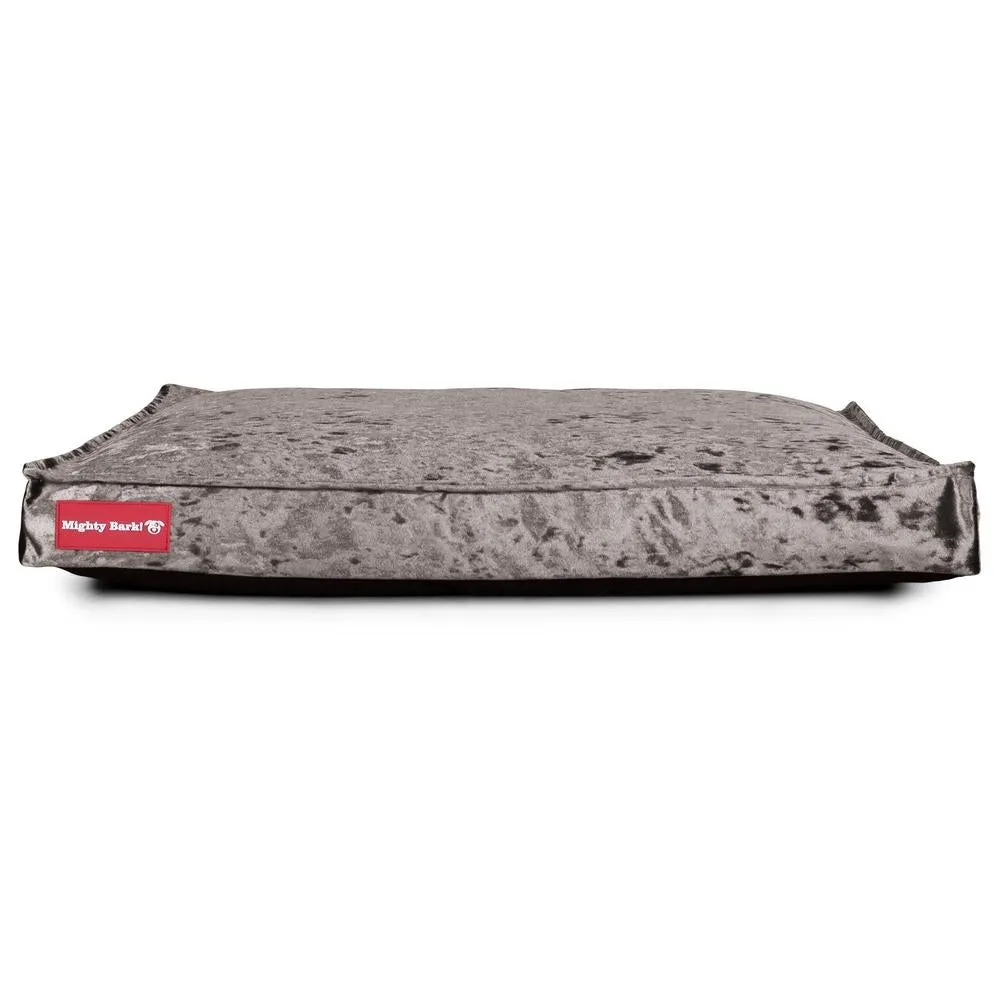 The Mattress Orthopedic Classic Memory Foam Dog Bed - Glitz Silver