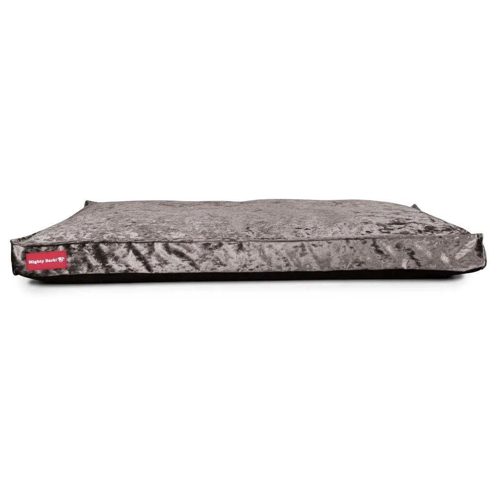 The Mattress Orthopedic Classic Memory Foam Dog Bed - Glitz Silver