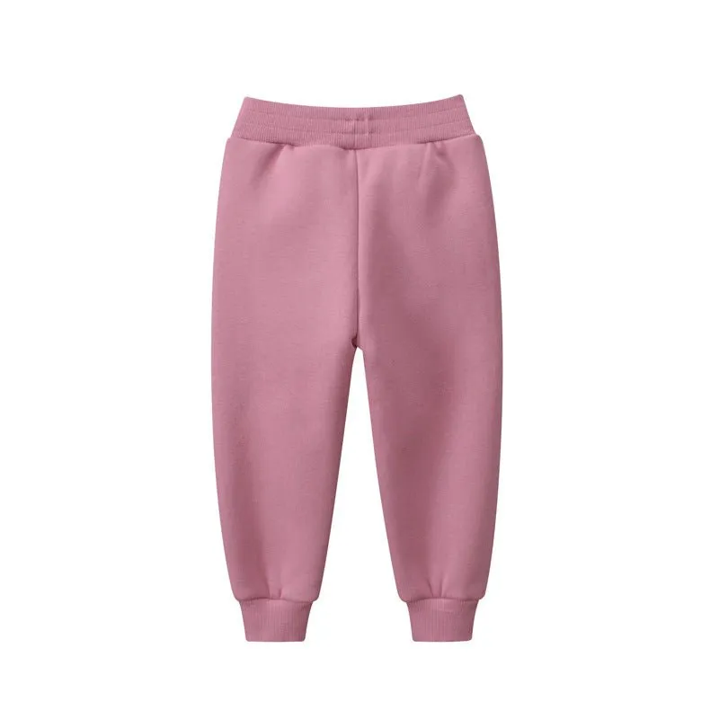 Toddler/Kid Girl's Pink Pants with Bear Design