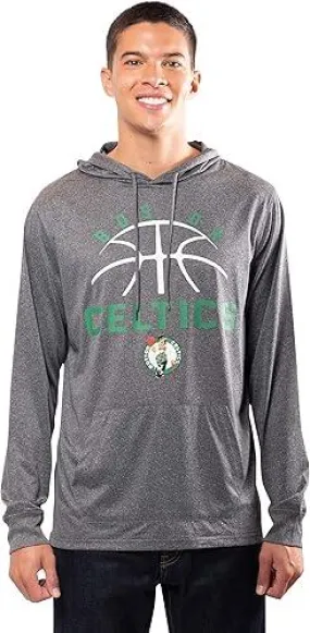 Ultra Game NBA Official Men’s Super Soft Lightweight Pullover Hoodie Sweatshirt - Unisex, Boston Celtics, Heather Charcoal|Boston Celtics