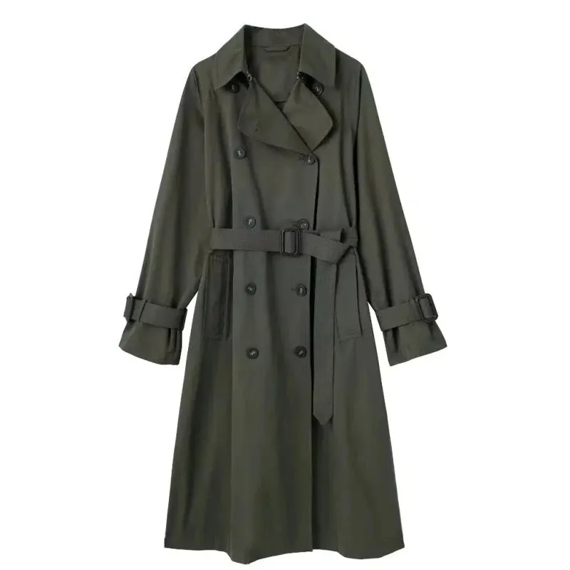 Uniwim  2024 Women's Coat Women's Trench Coat Women's Windbreaker Trench Coat for Women Trench Coat Female Women's Outerwear