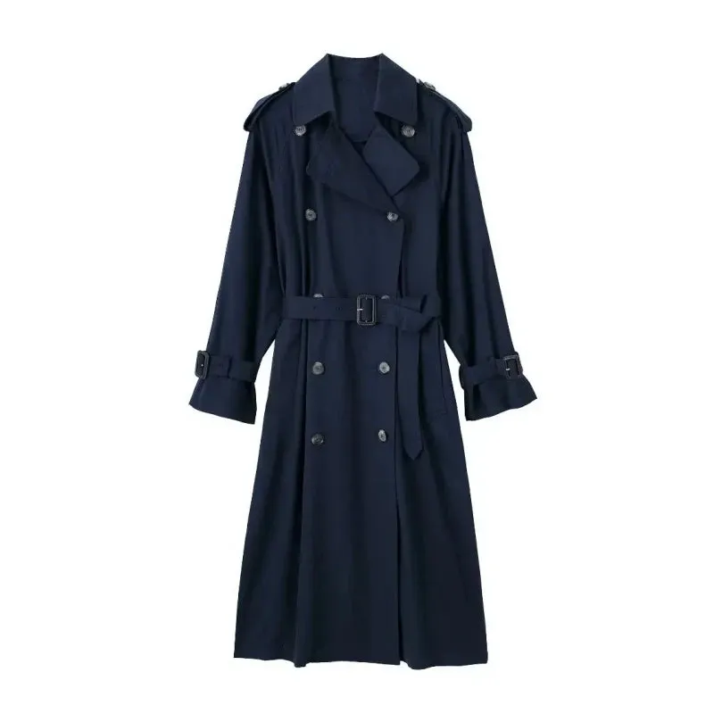 Uniwim  2024 Women's Coat Women's Trench Coat Women's Windbreaker Trench Coat for Women Trench Coat Female Women's Outerwear