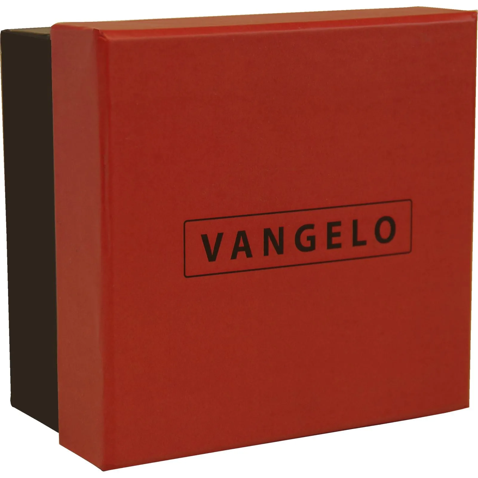 Vangelo Men Classic Dress Belt Black Debossed