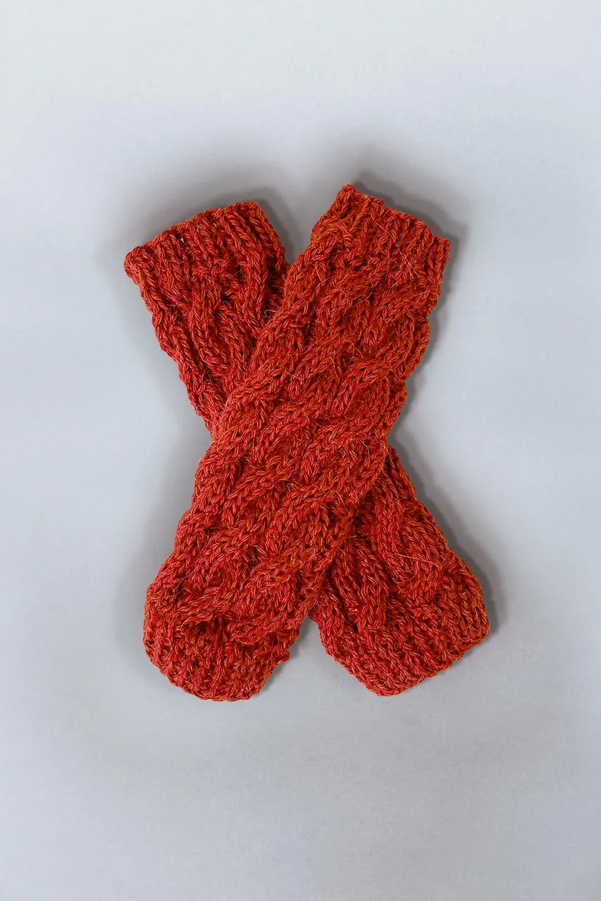 Wayra Cable Fingerless Gloves