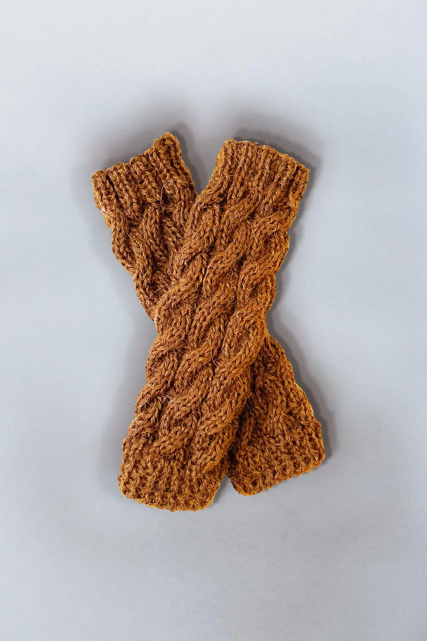 Wayra Cable Fingerless Gloves