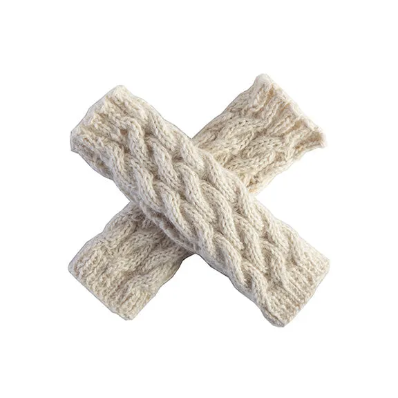 Wayra Cable Fingerless Gloves