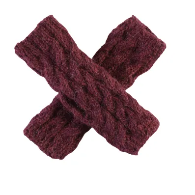 Wayra Cable Fingerless Gloves