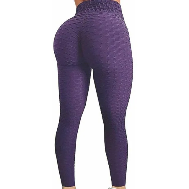 Wjczt New Solid Sexy Push Up Leggings Women Fitness Clothing High Waist Pants Female Workout Breathable Skinny Black Leggings