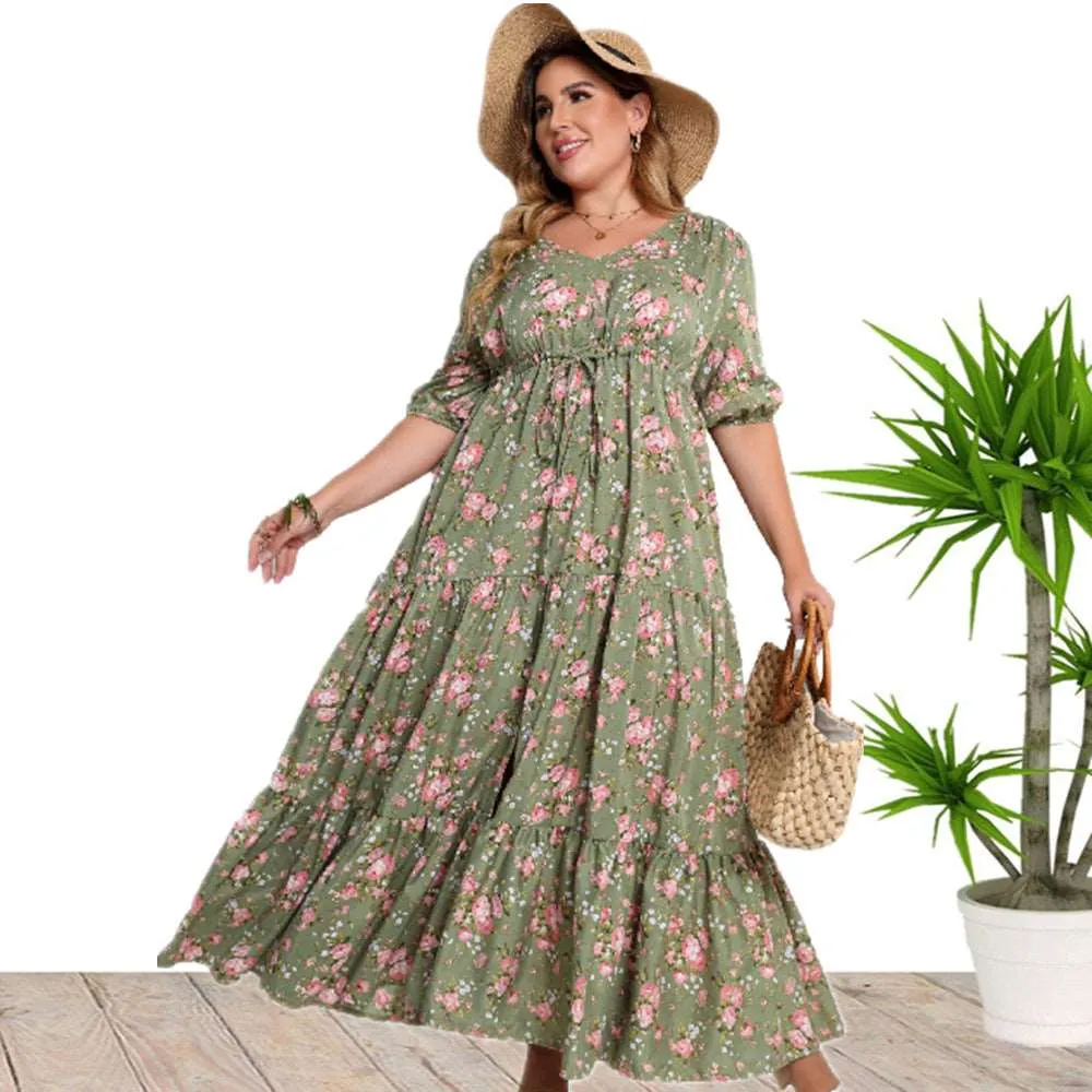 Women's Bohemian Print Loose Dress