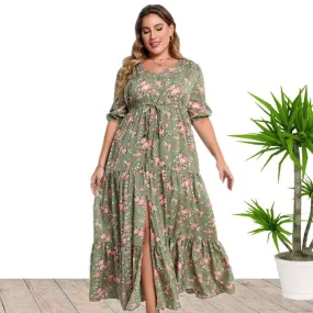 Women's Bohemian Print Loose Dress