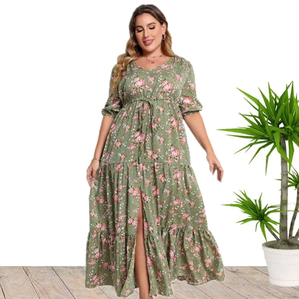 Women's Bohemian Print Loose Dress