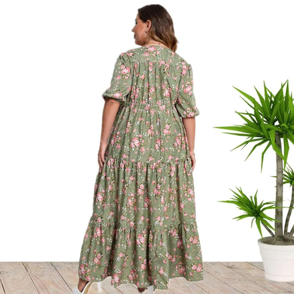 Women's Bohemian Print Loose Dress