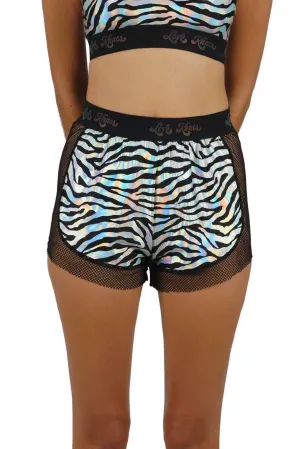 Womens Dolphin Shorts - Galactic Jungle