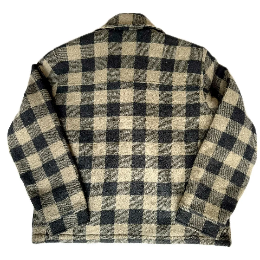 WOOLRICH Vintage Wool Checkered Fleece Lined Button Down Winter Shirt Jacket Shacket