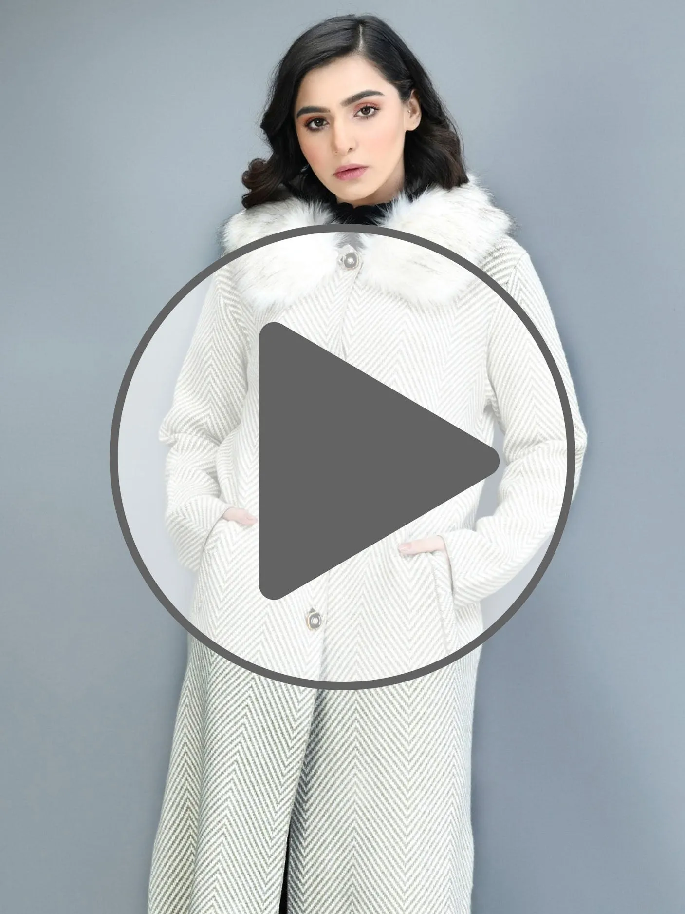 Zigzag Faur Fur Coat